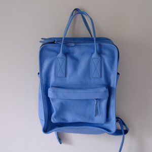 Blue Spanish Leather Backpack